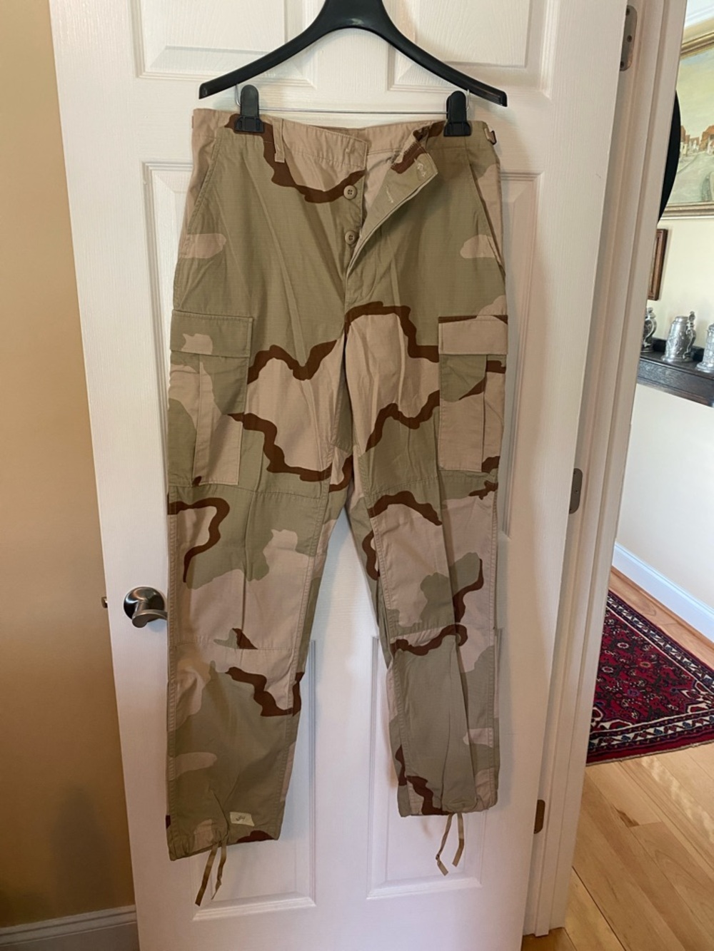 US Military Desert Camo Cargo Pants DCU Medium Long Tactical Army Ripstop